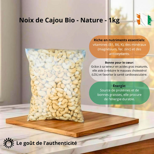 Noix de Cajou Bio Nature 1kg